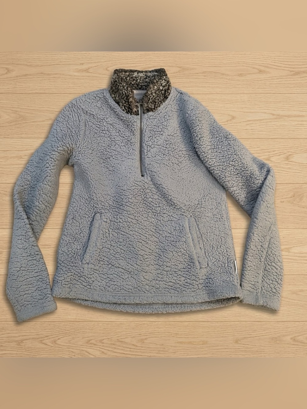 Abercrombie & Fitch Gray Sherpa Sweater